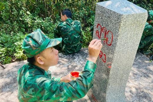 Đồn Biên phòng Mỹ Lý tăng cường tuần tra, bảo đảm an ninh trước ngày bầu cử