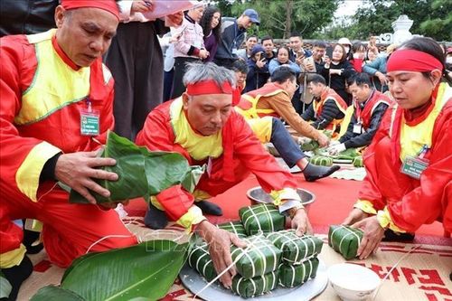 Sôi nổi hội thi bánh chưng, bánh giầy