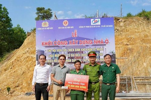 Xã Hiệp Đức hỗ trợ 120 triệu đồng xây nhà mới cho cựu chiến binh