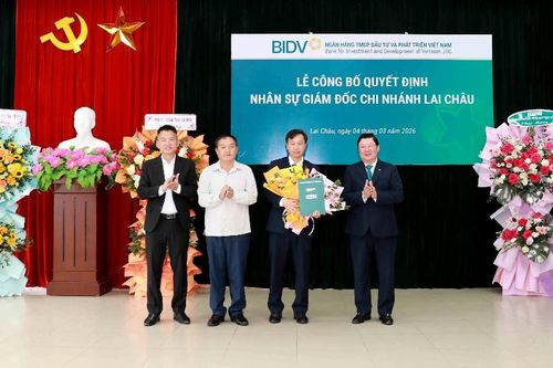 Lễ công bố quyết định Giám đốc BIDV Chi nhánh Lai Châu