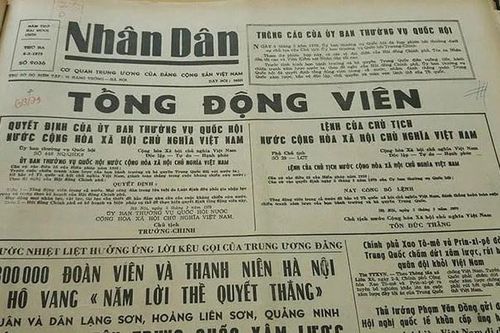 Ban bố lệnh tổng động viên trong cả nước năm 1979