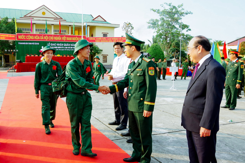 Bộ đội Biên phòng TP Cần Thơ tiếp nhận chiến sĩ mới nhập ngũ năm 2026