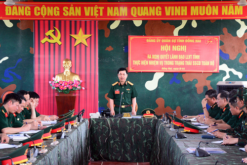 Kiểm tra luyện tập chuyển trạng thái SSCĐ giai đoạn huấn luyện 1 năm 2026 tại Đồng Nai