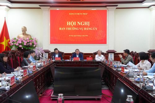 Đảng ủy Bộ Tư pháp dự kiến 6 nhóm nhiệm vụ triển khai Nghị quyết Đại hội XIV