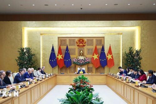 Thủ tướng tiếp đại diện Phái đoàn EU và Đại sứ các nước thành viên EU tại Việt Nam