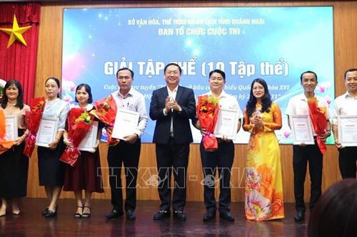 Quảng Ngãi: Trao giải Cuộc thi tìm hiểu trực tuyến về bầu cử