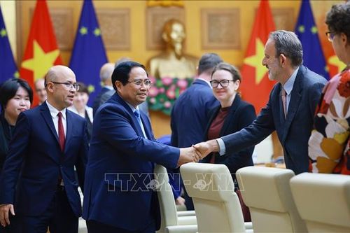 Thủ tướng Phạm Minh Chính tiếp các Đại sứ, Đại biện Liên minh châu Âu tại Việt Nam