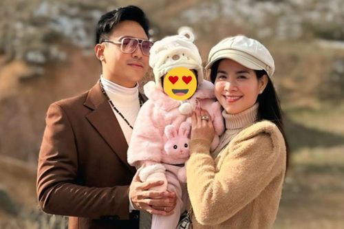 Vợ chồng Kha Ly - Thanh Duy đưa con gái xuất ngoại sau Tết Nguyên đán