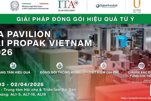 Giải pháp đóng gói từ Ý tại ProPak Vietnam 2026