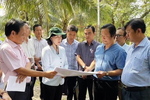 Khảo sát vị trí đầu tư dự án Trường phổ thông Nội trú liên cấp tiểu học và trung học cơ sở tại xã biên giới Vĩnh Xương