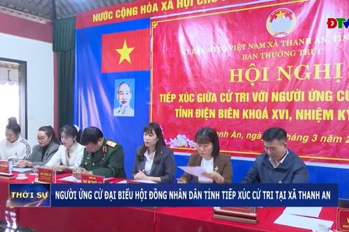 Người ứng cử Đại biểu HĐND tỉnh tiếp xúc cử tri tại xã Thanh An