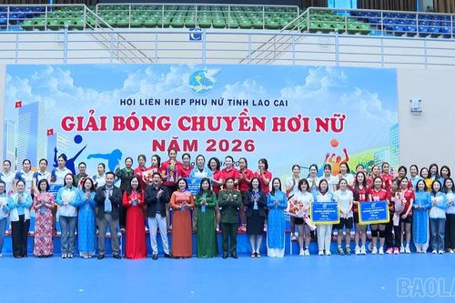 Bế mạc Giải Bóng chuyền hơi nữ tỉnh Lào Cai năm 2026
