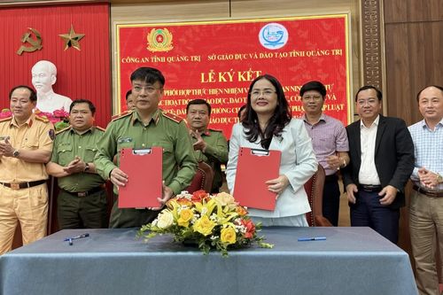 Ký kết phối hợp bảo đảm an ninh, trật tự trong ngành Giáo dục