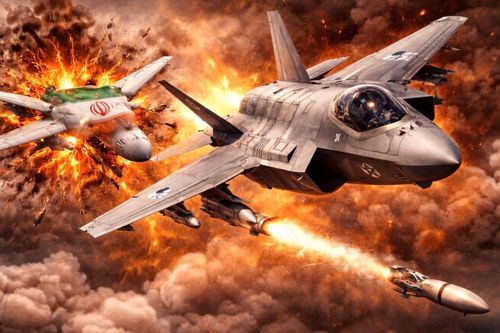 Không chiến kinh hoàng: F-35 Israel bắn hạ chiến đấu cơ Iran