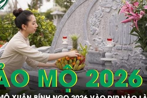 Tảo mộ xuân Bính Ngọ 2026 vào dịp nào là tốt, những điều kiêng kỵ cần tránh khi đi tảo mộ