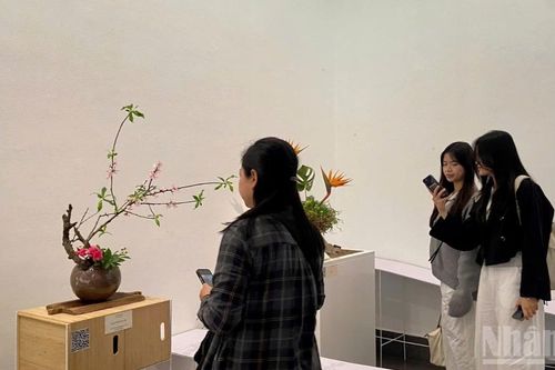 Chiêm ngưỡng các tác phẩm nghệ thuật hoa đạo qua triển lãm 'Gió đông'