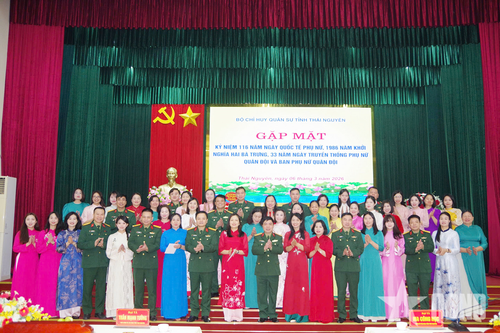 Hội Phụ nữ Bộ CHQS tỉnh Thái Nguyên gặp mặt, phát động phong trào thi đua