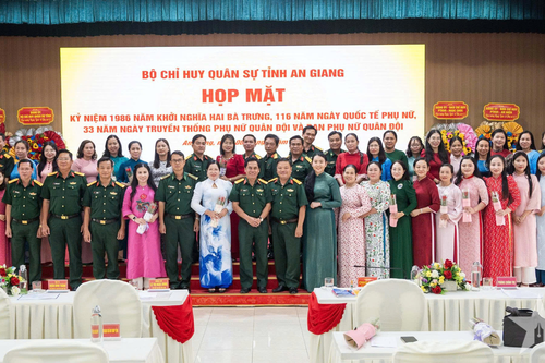 Bộ CHQS tỉnh An Giang họp mặt kỷ niệm Ngày Quốc tế Phụ nữ 8-3