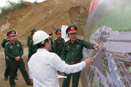 Đẩy nhanh tiến độ thi công Tượng đài Huyền thoại Trường Sơn