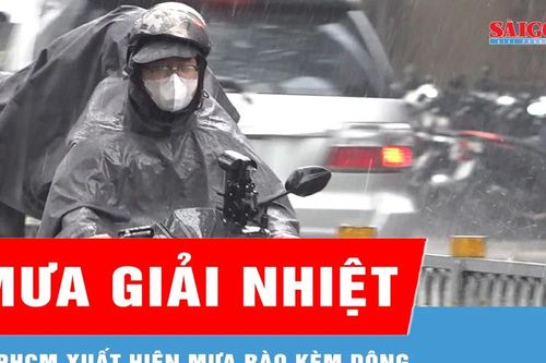 TPHCM xuất hiện mưa rào kèm dông