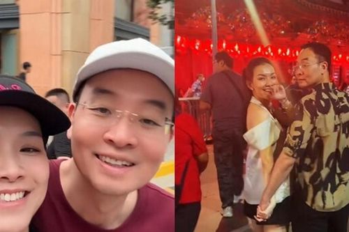 Hoa hậu Thùy Lâm cùng chồng Tiến sĩ du lịch Singapore: Sắc vóc hai con gây chú ý