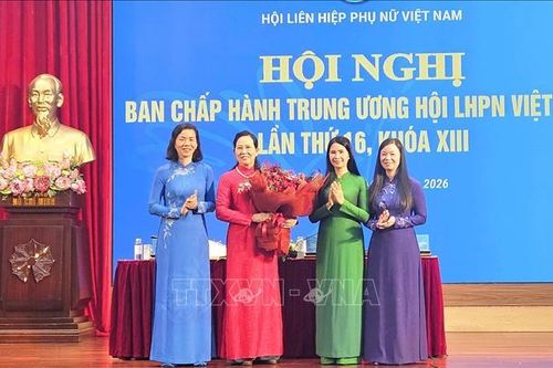 Bà Lê Thị Thủy được bầu giữ chức Chủ tịch Hội Liên hiệp Phụ nữ Việt Nam