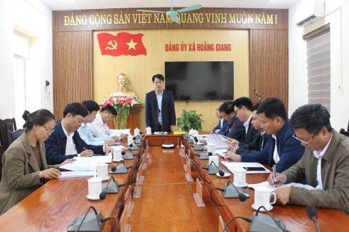 Giám sát việc lãnh đạo, chỉ đạo, tổ chức thực hiện công tác chuẩn bị bầu cử tại các xã Hoằng Thanh, Hoằng Giang