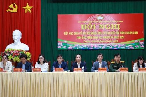 Ứng cử viên đại biểu HĐND tỉnh tiếp xúc cử tri tại đơn vị bầu cử số 4