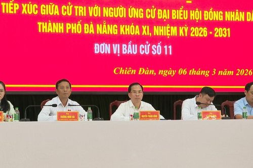 Ứng cử viên đại biểu HĐND thành phố, Đơn vị bầu cử số 11 vận động bầu cử tại xã Chiên Đàn
