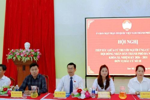 Ứng cử viên đại biểu HĐND thành phố Đà Nẵng, Đơn vị bầu cử số 10 tiếp xúc cử tri xã Tam Mỹ