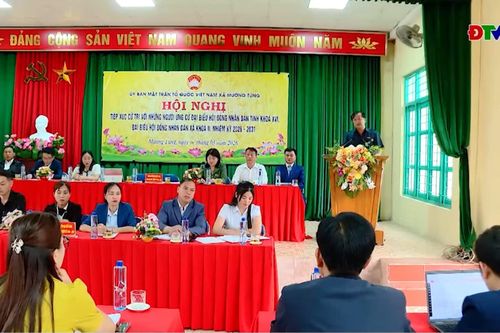 Ứng cử viên đại biểu HĐND tỉnh khóa XVI, đơn vị bầu cử số 10 tiếp xúc cử tri, vận động bầu cử