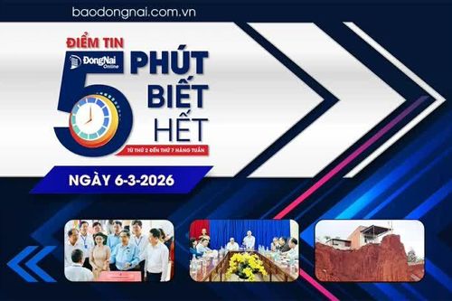 Điểm tin '5 phút biết hết' sáng 6-3: Chủ tịch Quốc hội, Chủ tịch Hội đồng Bầu cử quốc gia Trần Thanh Mẫn làm việc với tỉnh Đồng Nai về công tác bầu cử