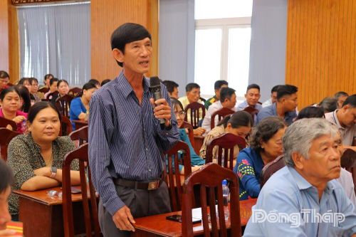 Cử tri xã Mỹ Thọ gửi gắm nhiều kỳ vọng đến các ứng cử viên đại biểu Quốc hội