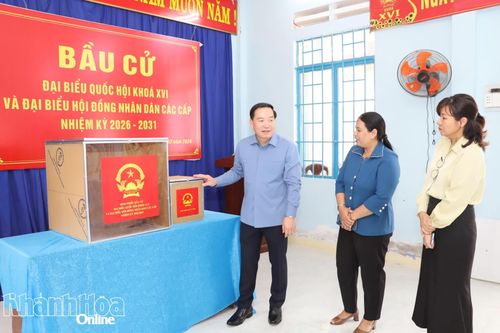 Phó Bí thư Thường trực Tỉnh ủy Hồ Xuân Trường kiểm tra công tác chuẩn bị bầu cử tại các xã Bác Ái, Bác Ái Đông và Bác Ái Tây