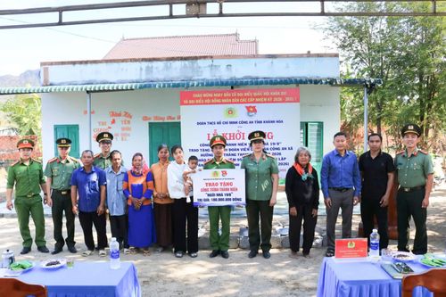 Đoàn Thanh niên Công an tỉnh Khánh Hòa: Khởi công công trình 'Ngôi nhà 19/8' hỗ trợ đoàn viên công an khó khăn