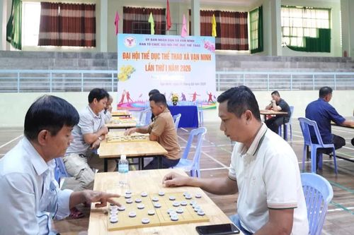 20 kỳ thủ tranh tài Giải cờ tướng xã Vạn Ninh năm 2026