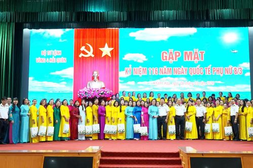 Vùng 4 Hải quân gặp mặt kỷ niệm 116 năm Ngày Quốc tế Phụ nữ