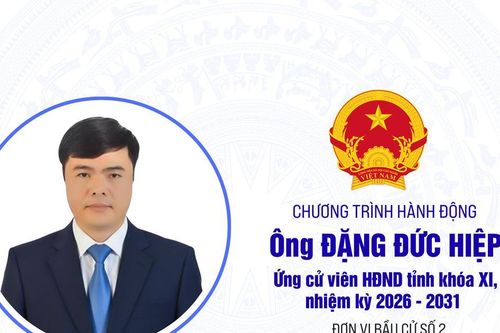 Chương trình hành động của ông Đặng Đức Hiệp, ứng cử viên HĐND tỉnh Lâm Đồng khóa XI, nhiệm kỳ 2026 - 2031