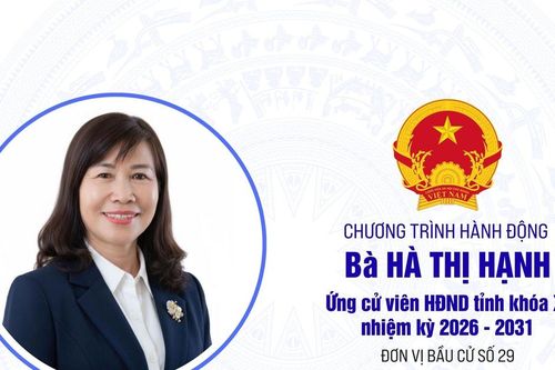 Chương trình hành động của bà Hà Thị Hạnh, ứng cử viên HĐND tỉnh Lâm Đồng khóa XI, nhiệm kỳ 2026 - 2031