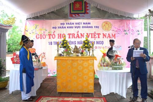 Họ Trần Quảng Trị tổ chức lễ giỗ tổ Trần Thừa và dâng hương tại đền thờ Huyền Trân Công chúa