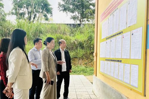 Kiểm tra công tác chuẩn bị bầu cử tại các xã Hướng Hiệp, Ba Lòng và Đakrông