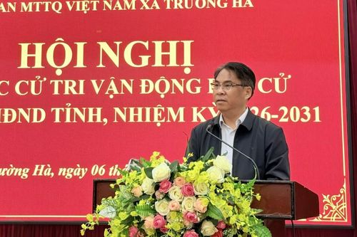 Bí thư Tỉnh ủy Phan Thăng An tiếp xúc cử tri, vận động bầu cử tại xã Trường Hà