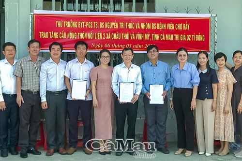 Ký kết bản ghi nhớ xây dựng cầu qua kênh Cầu Sập - Ninh Quới