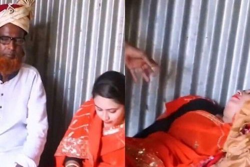 Cô dâu ngất xỉu giữa đám cưới sau khi thấy mặt chú rể: Hé lộ sự thật phía sau đoạn clip