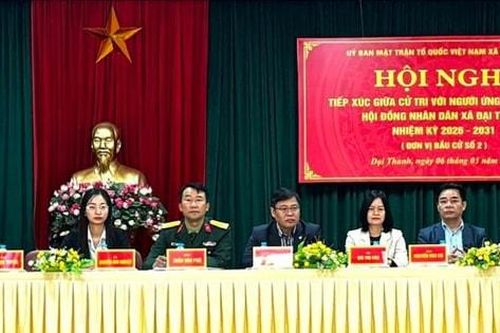 Lắng nghe cử tri, thúc đẩy phát triển bền vững xã Đại Thanh
