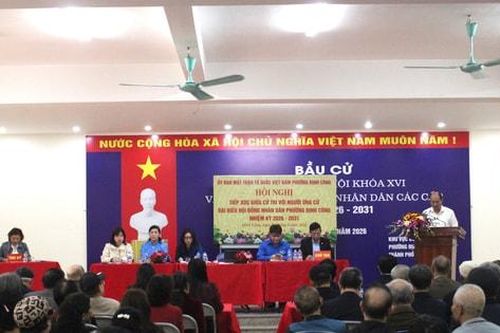 Ứng cử viên đại biểu HĐND phường Định Công cam kết giữ mối liên hệ chặt chẽ với cử tri