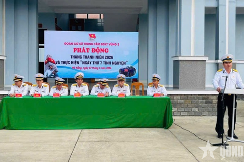 Trung tâm Bảo đảm Kỹ thuật (Vùng 3 Hải quân) phát động Tháng Thanh niên và 'Ngày thứ Bảy tình nguyện'