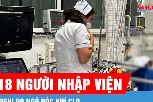 TPHCM: 18 người nhập viện nghi do ngộ độc khí clo