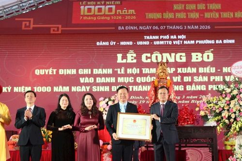 Lễ hội Tam giáp Xuân Biểu - Ngọc Hà - Hữu Tiệp được công nhận Di sản văn hóa phi vật thể