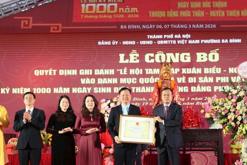 Hà Nội: Lễ hội Tam giáp ở phường Ba Đình là Di sản văn hóa phi vật thể quốc gia